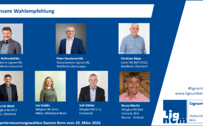 Wahlempfehlungen der Lignum Holzwirtschaft Bern 2026