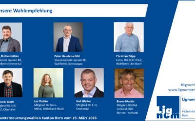 Wahlempfehlungen der Lignum Holzwirtschaft Bern 2026