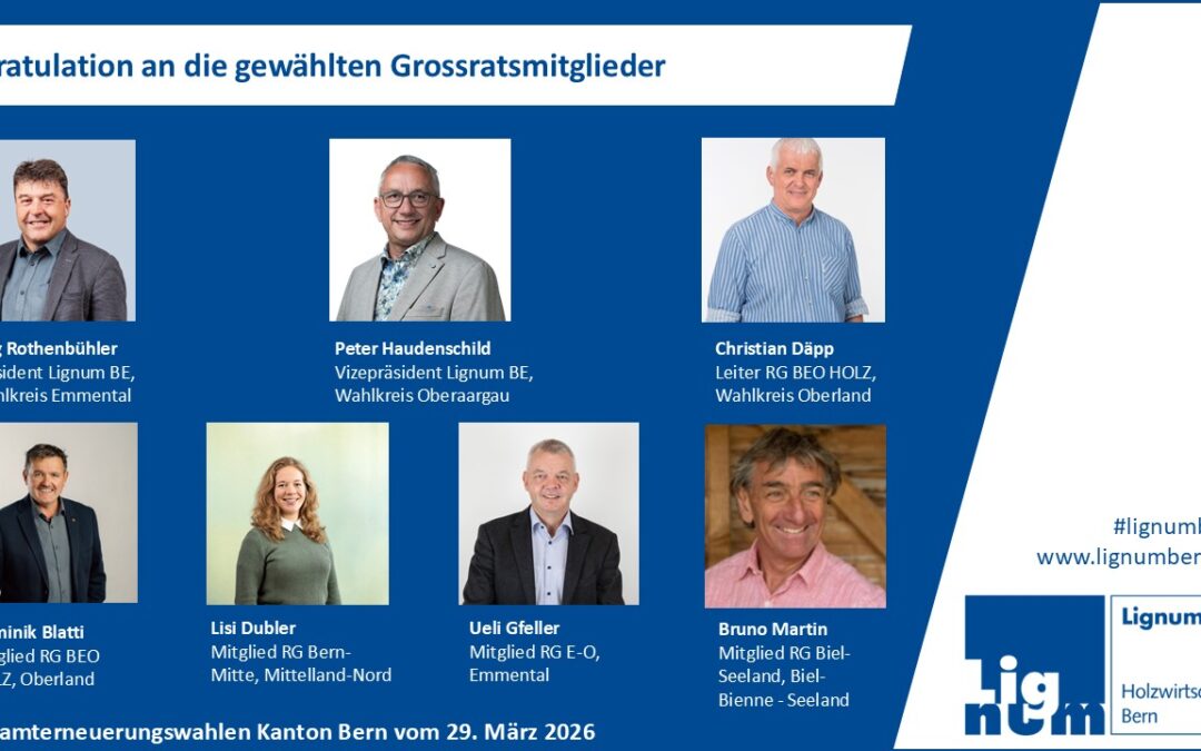 Gratulation an die gewählten Grossratsmitglieder